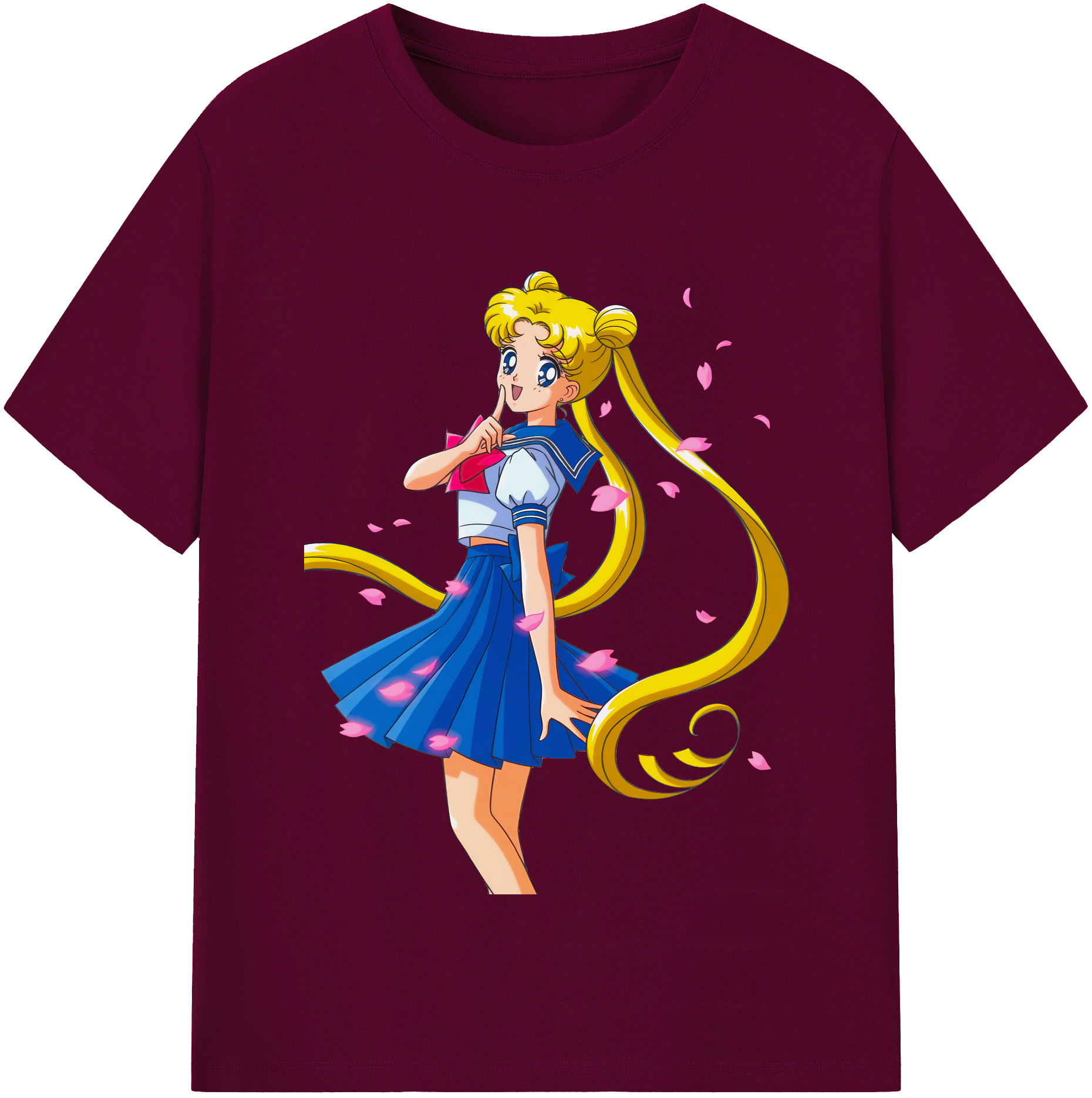 （画像用） 美少女戦士セーラームーン 愛野 美奈子 あいの みなこ Sailor Moon Aino Minako レディースカジュアルプリントTシャツ（綿100％）